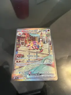 Pokemon Skeledirge ex 258/193 Sv02: Paldea Evolved Holo Full Art 340 HP EX Rare - Image 4