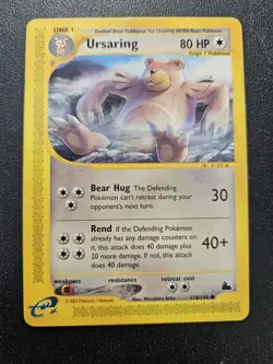 Pokemon Skyridge Ursaring 110/144 PLAYED - Image 1