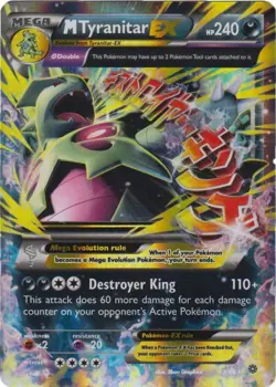 Mega-Tyranitar-EX - 43/98 - Rare Holo EX PL/MP, English Pokemon Ancient Origins - Image 1