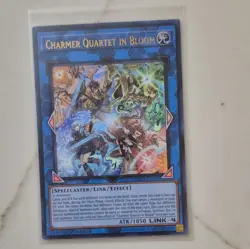 Yu-Gi-Oh! Charmer Quartet in Bloom BLZD-EN050 1st Ed Konami Link Foil 1850 - Image 1