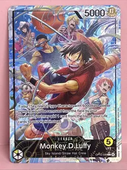 One Piece Monkey D. Luffy Alt Art OP15-098 L Adventure on KAMI's Island English - Image 1