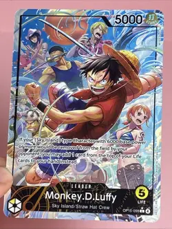 One Piece Monkey D. Luffy Alt Art OP15-098 L Adventure on KAMI's Island English - Image 2