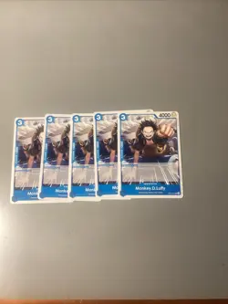 ONE PIECE MONKEY.D.LUFFY OP15-051 ADVENTURE ON KAMI'S ISLAND Lot Of 5 Cards. NM - Image 1