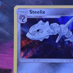 Steelix 89/168 Sun & Moon Celestial Storm Holo Rare Pokemon TCG Card NM-LP - Image 2