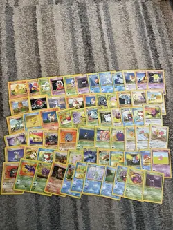 Pokemon Vintage 1999 Card Lot. Base Set, Fossil And Jungle “65 Cards” - Image 1