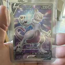 Pokemon Mewtwo V SWSH229 Sword & Shield Promo Holo 220 HP Basic English TCG Card - Image 1