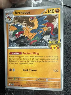 Archeops Pokemon Promo Card Fossil Field Museum Chicago Exclusive Sealed - Image 4