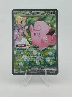 2025 Pokemon Lillie's Clefairy ex 184/159 Special Illustration Rare JTG - Image 1