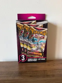 Pokemon TCG : Sword & Shield LOST ORIGIN 3 Booster Hanger Box - Sealed - NEW - Image 1
