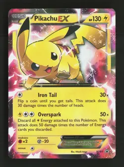 Pikachu EX XY84 Holo Promo XY Promo Pokemon Damaged - Image 1