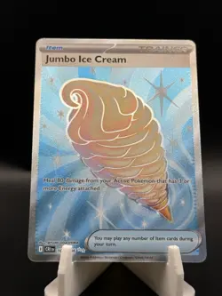Jumbo Ice Cream 109/086 IR Illustration Rare Pokemon Chaos Rising Holo NM - Image 1