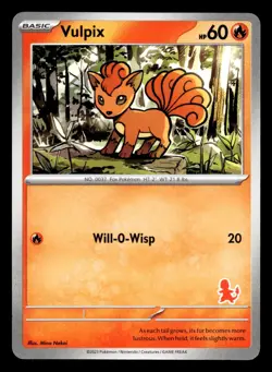 Vulpix My First Battle Charmander Deck Stamp Pokemon NM - Image 1