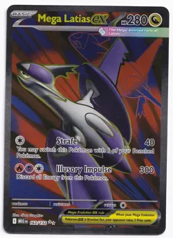Mega Latias ex 163/132 Ultra Rare Mega Evolution Pokemon Holo Near Mint - Image 1
