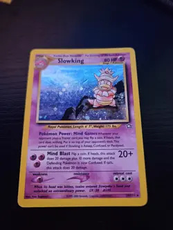 Pokemon TCG Slowking 14/111 Holo Rare Neo Genesis - Image 1