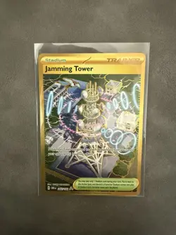 Jamming Tower 243/182 Hyper Rare Destined Rivals Pokemon NM - Image 1