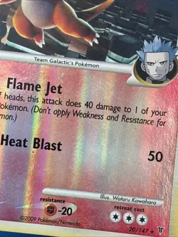Charizard G Lv 65 Pokemon 20/147 Supreme Victors Team Galactic Reverse Holo MP - Image 2