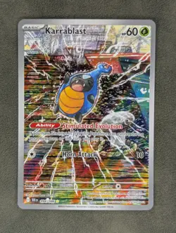 Karrablast - 094/086 Pokemon TCG Illustration Rare SV: Black Bolt Near Mint - Image 1