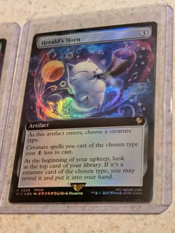 Herald's Horn x3 Final Fantasy MTG Extended Art Promo Foil - Image 3