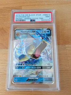 PSA 9 GYARADOS GX TIN PROMO SM212 HIDDEN FATES POKEMON MJ - Image 5