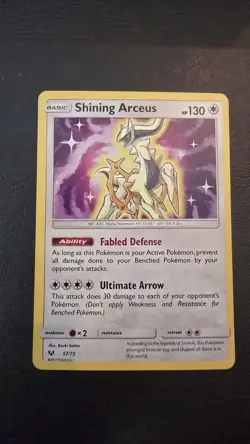 Pokemon TCG Shining Arceus Shining Legends 57/73 Reverse Holo Holo Rare - Image 1