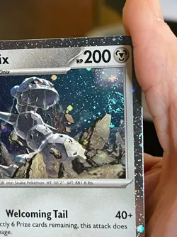 POKEMON STEELIX 093/132 RARE COSMOS HOLO WITH 4 SWIRLS NM MEGA EVOLUTIONS NM - Image 4