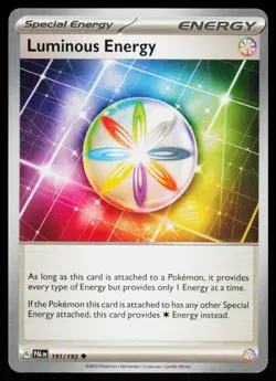 Luminous Energy 191/193 Uncommon Paldea Evolved Pokemon Near Mint - Image 1