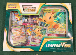 NEW Pokemon TCG Leafeon VStar Special Collection Box Evolving Skies ES FS packs - Image 1
