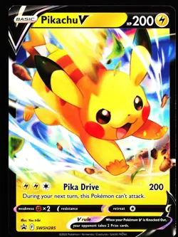 PIKACHU V SWSH285 HOLO PROMO SWORD & SHIELD PROMO POKEMON LP - Image 1