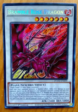 Yu-Gi-Oh! Bramble Rose Dragon DOOD-EN039 Doom of Dimensions 1st Edition NM - Image 1