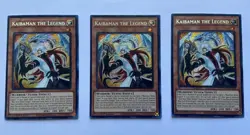 YuGiOh Kaibaman the Legend 3x Playset DUAD-EN021 Secret Rare Blue-Eyes NM - Image 1