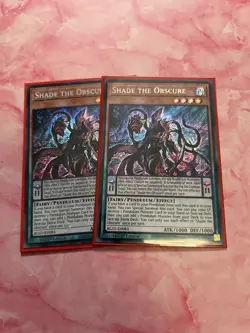 Yugioh: 2x Shade the Obscure - Secret Rare - BLZD-EN083 - Near Mint - Image 1