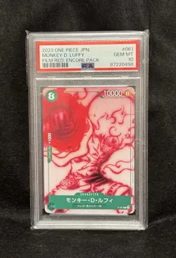 PSA10 Monkey D Luffy Film Red Encore Pack Promo P-061 One Piece Card - Image 2