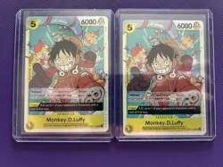 Bandai One Piece Card Game Monkey D. Luffy OP07-109 Lot 2 English Regular - Image 1