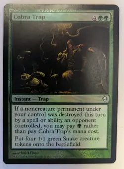 Cobra Trap Zendikar Foil - MTG - Image 1