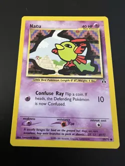 Natu 59/75 Neo Discovery Unlimited 2001 Pokemon Card Common NM - Image 1