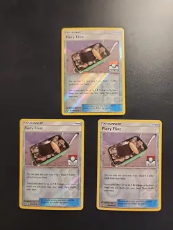 3x Fiery Flint - 60a/70 (Pokemon League) Reverse Holo - League & Champions - Image 1