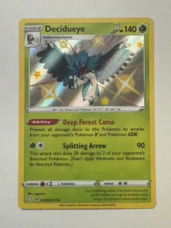 Pokemon TCG - Decidueye - Shining Fates SV003/SV122 Shiny Vault Holo - Image 1