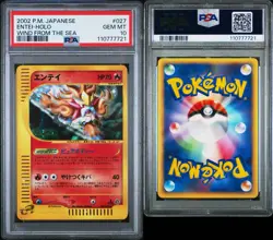 🔥 2002 Pokemon Wind From The Sea Entei Holo #027 1st Edition Japanese PSA 10 🔥 - Image 3