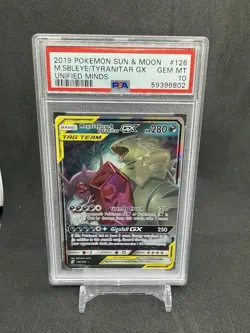 2019 Pokemon Sun & Moon Mega Sableye Tyranitar GX #126 PSA 10 - Image 1