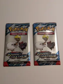 Sealed SET OF 2: Pokemon Fun Pack (3 Cards Each, 6 Cards Total) Journey Together - Image 1
