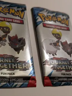 Sealed SET OF 2: Pokemon Fun Pack (3 Cards Each, 6 Cards Total) Journey Together - Image 3