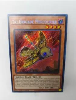 Yugioh Tri-Brigade Mercourier BLTR-EN107. 1st Edition Secret Rare Card. TCG NM - Image 1