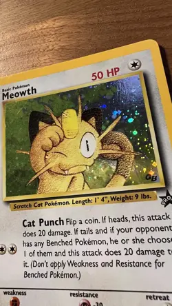 MEOWTH - #10 Black Star Promo - Holo - Pokemon Card - NM - Near Mint - Image 4