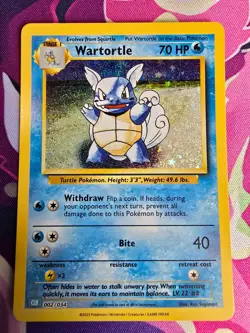 Wartortle 002/034 CLB 2023 Pokemon TCG Classic English Card - Image 2
