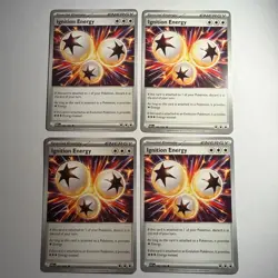 4x Ignition Energy Pokemon Special Energy Cards - Mixed Sets - Near Mint - Image 1