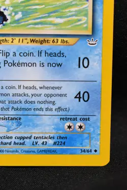 Octillery 1st Edition 34/64 NM Neo Revelation Regular Uncommon Pokemon TCG Card - Image 4
