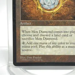 Mox Diamond Stronghold 1998 MTG Magic The Gathering Card - Image 3