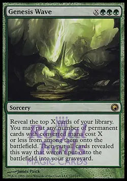Genesis Wave 1x FOIL SOM MTG Scars of Mirrodin Rare NM green sorcery - Image 1