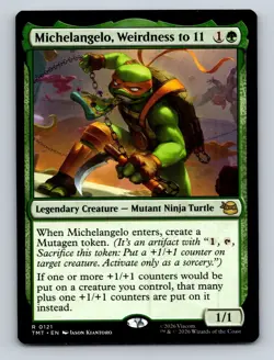 MTG Michelangelo, Weirdness to 11 Teenage Mutant Ninja Turtles Regular R0121 - Image 1