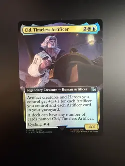 MTG Final Fantasy English Cid, Timeless Artificer Extended Art 0480 Foil - Image 1